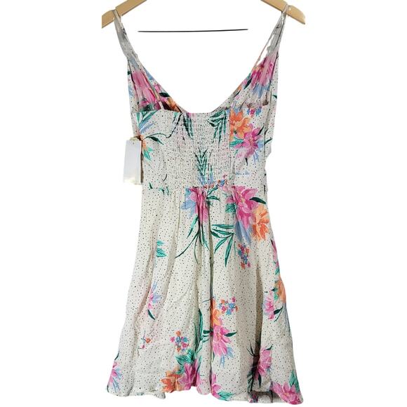 GB Floral Tie Front Cut Out Flowy Summer Tank‎ Dress S NWT - Picture 3 of 11